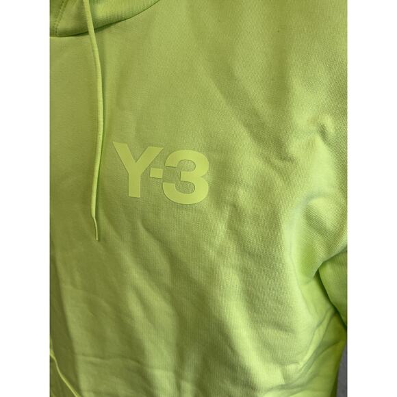 Y-3 Yohji Yamamoto Adidas Classic Men's Oversized Hoodie Glow Green Large HG6219 - Picture 3 of 13